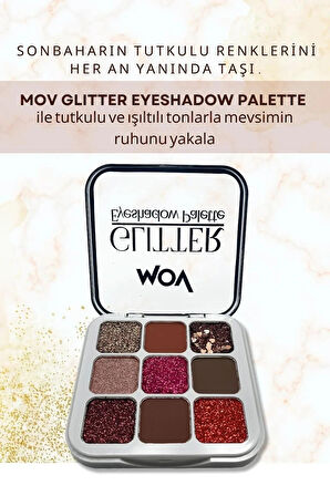 MOV 9’lu Glitter Far Paleti No:04 | Işıltılı Göz Farı