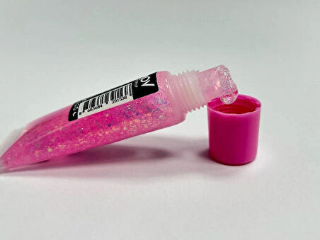 Glitter Lip Gloss No:2 Pembe – Işıltılı Pembe Dudak Parlatıcısı – Simli & Kalıcı