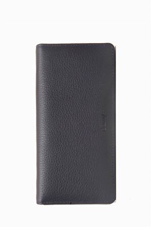 Hakiki Deri RFID Korumalı Telefonlu El Portföyü 804 - Lacivert