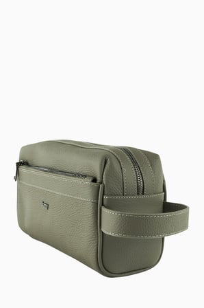 Damy Hakiki Deri Unisex Parmak Okuyuculu El Çantası 8414 - Vizon