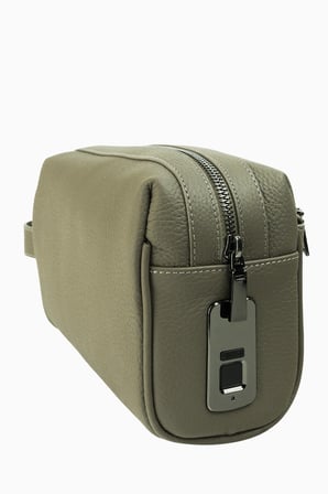 Damy Hakiki Deri Unisex Parmak Okuyuculu El Çantası 8414 - Vizon