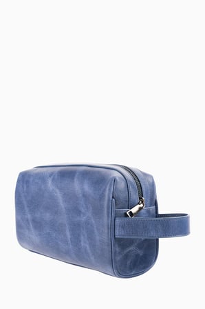 Damy Hakiki Deri Unisex El Çantası 8415 - Lacivert
