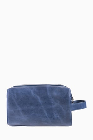 Damy Hakiki Deri Unisex El Çantası 8415 - Lacivert