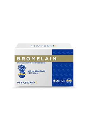 Vitafenix Bromelain 500 mg 60 Kapsül - SKT:04/2027