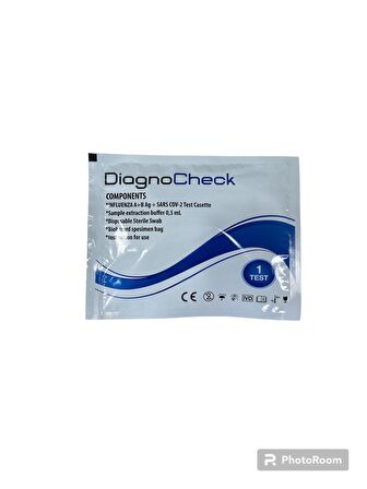 DİAGNOCHECK INFLUENZA A+B VE -19 ANTİGEN TESTİ 1 ADET A+B 1 ADET