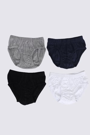 Erkek Çocuk Renkli Külot %100 Pamuk 4'lü Paket
