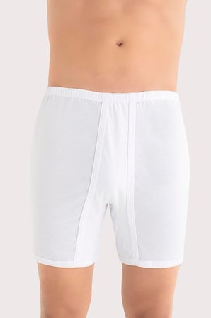 Erkek Paçalı Külot Boxer 6'lı Paket %100 Pamuk Penye