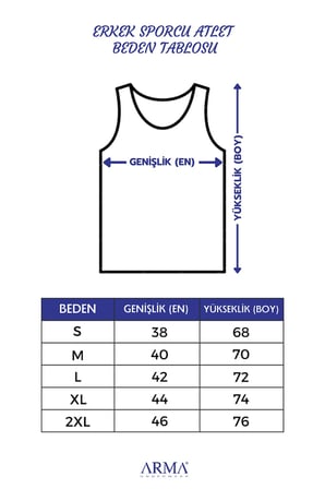 Erkek Pamuklu Sporcu Rambo Atlet 3'lü Paket