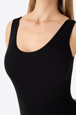 2'li Kadın Çıtçıtlı Atlet / Body Kalın Askılı Pamuklu Likralı