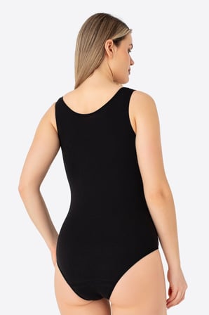 2'li Kadın Çıtçıtlı Atlet / Body Kalın Askılı Pamuklu Likralı
