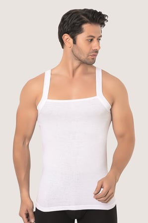 Erkek Geniş Biyeli Atlet %100 Pamuklu Ribana 3'lü Paket