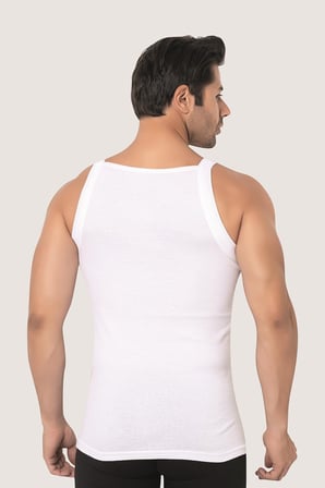 Erkek Geniş Biyeli Atlet %100 Pamuklu Ribana 3'lü Paket