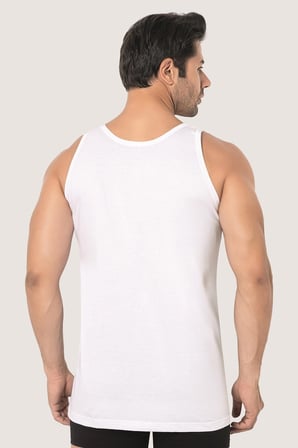 6'lı Paket Beyaz Erkek Atlet %100 Pamuklu Penye, Nefes Alabilir İç Giyim