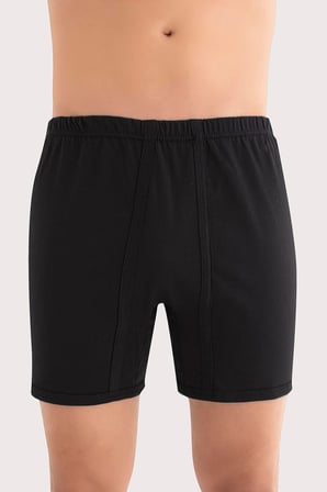 Erkek Paçalı Külot Boxer 6'lı Paket %100 Pamuk Penye