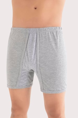 Erkek Paçalı Külot Boxer 6'lı Paket %100 Pamuk Penye
