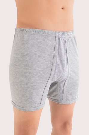 Erkek Paçalı Külot Boxer 6'lı Paket %100 Pamuk Penye