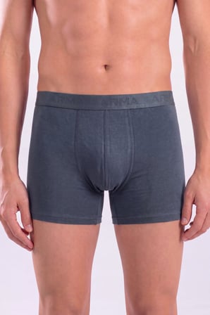 3'lü Füme Erkek Boxer Likralı Esnek Kumaş