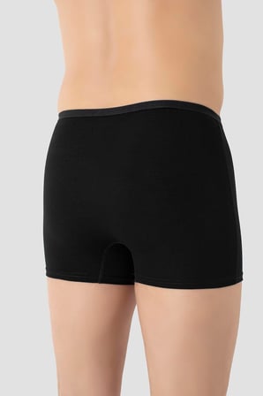Erkek İnce Bel Lastikli Bambu Boxer 5'li Paket