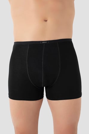Erkek İnce Bel Lastikli Bambu Boxer 5'li Paket