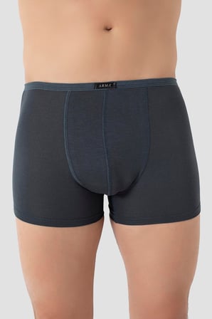 Erkek İnce Bel Lastikli Bambu Boxer 5'li Paket