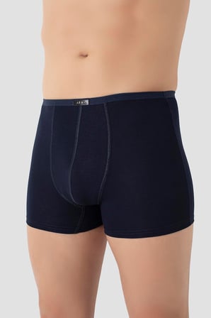 Erkek İnce Bel Lastikli Bambu Boxer 5'li Paket