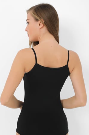 Kadın Bambu İp Askılı Atlet 2'li Paket Nefes Alabilir ve Yumuşak Kumaş