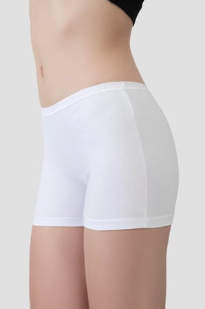 3'lü Paket Kadın Boxer Şort Pamuklu Likralı