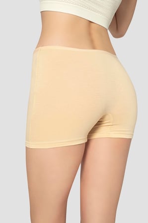 3'lü Paket Kadın Boxer Şort Pamuklu Likralı