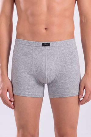 Erkek Boxer Düz 3'lü Paket Pamuklu Likralı