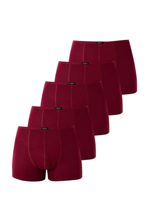 Erkek İnce Bel Lastikli Bambu Boxer 5'li Paket