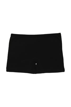 Siyah Kız Çocuk Boxer Tayt 5'li Paket Pamuklu Likralı