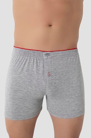 6'lı Paket Erkek Penye Havlu Bel Boxer %100 Pamuk