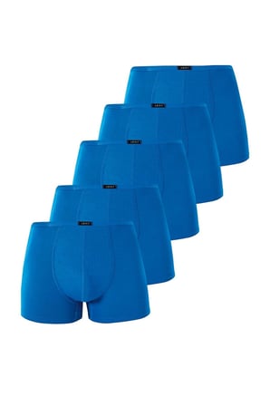 Erkek İnce Bel Lastikli Bambu Boxer 5'li Paket