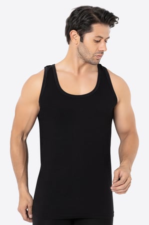 Erkek Bambu Atlet 2'li Paket Yumuşak Esnek İnce Kumaş Nefes Alan Atlet