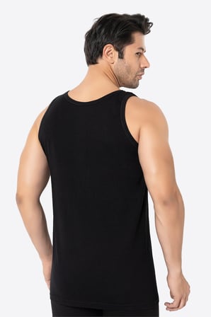 Erkek Bambu Atlet 2'li Paket Yumuşak Esnek İnce Kumaş Nefes Alan Atlet