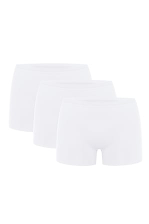Basic Lazer Kesim Dikişsiz Kadın Boxer Külot 3'lü Paket
