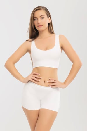 Basic Lazer Kesim Dikişsiz Kadın Boxer Külot 3'lü Paket