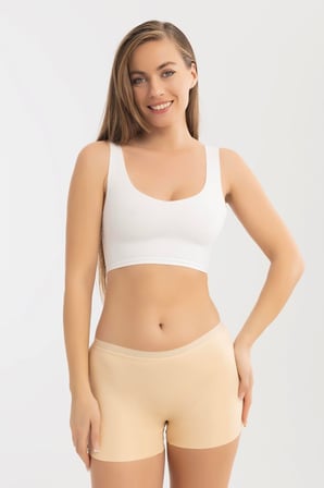 Basic Lazer Kesim Dikişsiz Kadın Boxer Külot 3'lü Paket