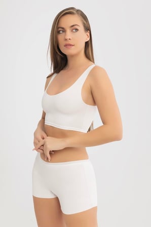 Basic Lazer Kesim Dikişsiz Kadın Boxer Külot 3'lü Paket