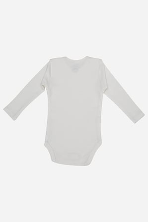 %100 Organik Pamuk 3'lü Uzun Kollu Bebek Çıtçıtlı Zıbın Body