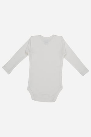 %100 Organik Pamuklu Uzun Kollu Bebek Body 5'li Paket