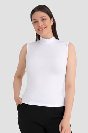 Kadın Balıkçı Yaka 2'li Kolsuz Body