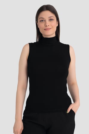 Kadın Balıkçı Yaka 2'li Kolsuz Body