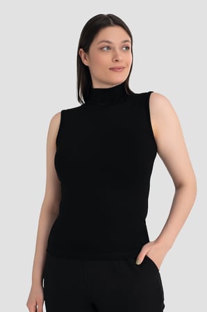Kadın Balıkçı Yaka 2'li Kolsuz Body