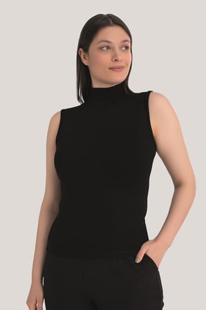 Kadın Balıkçı Yaka 2'li Kolsuz Body