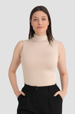 Kadın Balıkçı Yaka Kolsuz Body 3'lü Paket