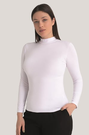 Kadın Balıkçı Yaka Uzun Kollu Body 2'li Paket