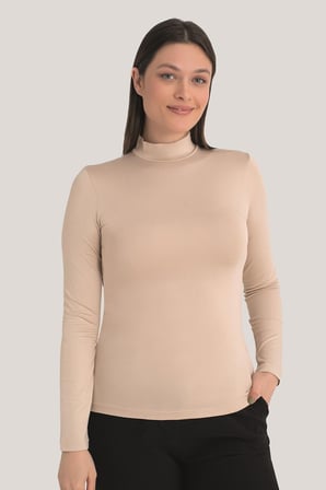 Kadın Balıkçı Yaka Uzun Kollu Body 3 Adet
