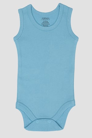 %100 Organik Pamuk 3'lü Bebek Atlet Çıtçıtlı Zıbın Body