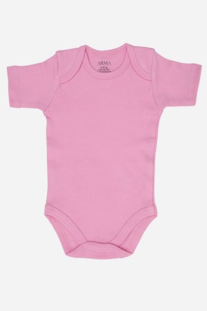 %100 Organik Pamuk 3'lü Kısa Kollu Bebek Çıtçıtlı Zıbın Body
